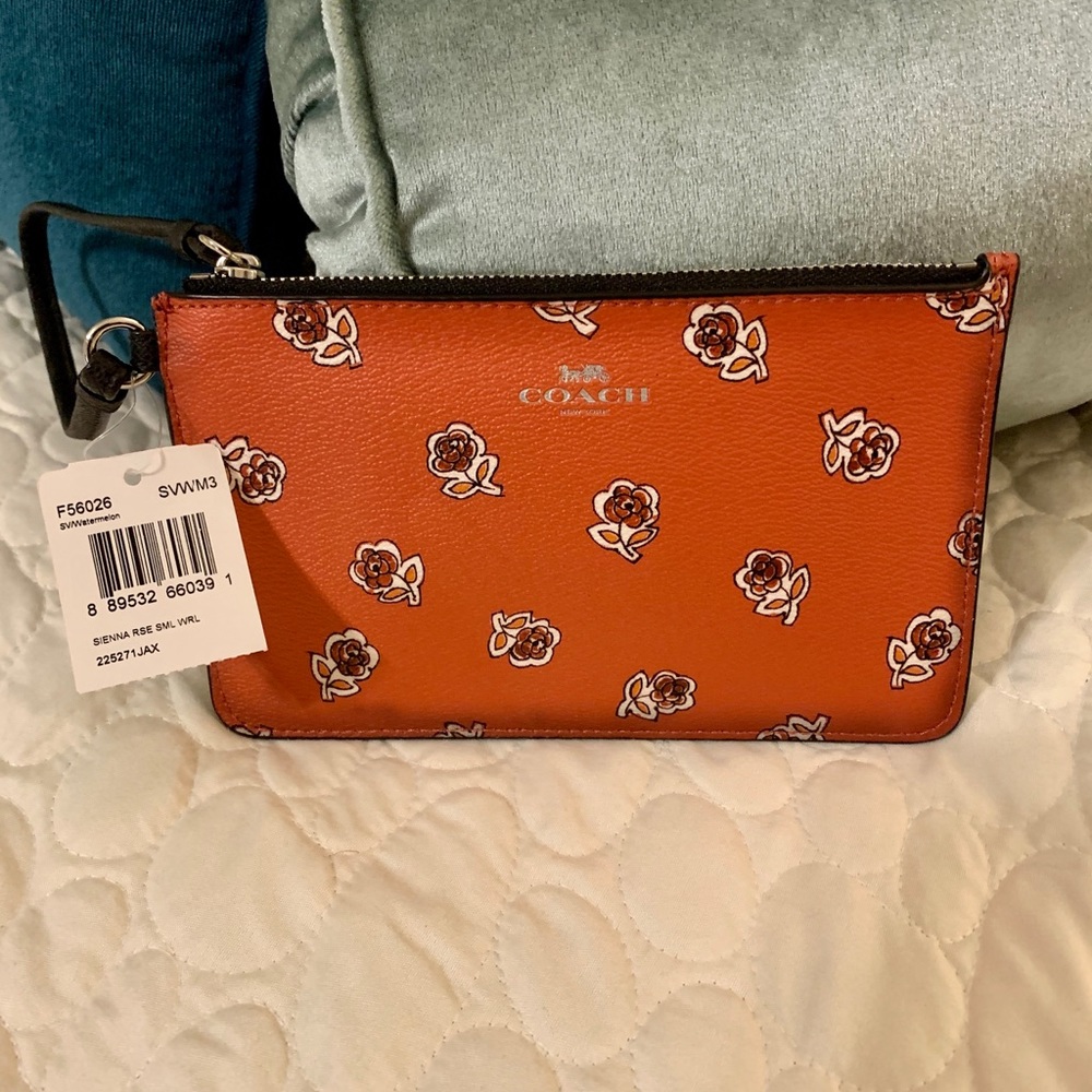 Authentic Coach Sienna Rose wristlet